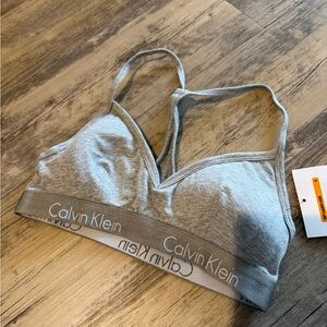 Calvin Klein Light Gray Bralette
